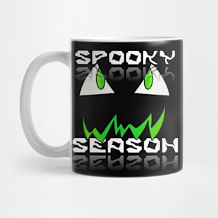 Jack O Lantern Face - Halloween Costume - Spooky Season - Glowing Green Mug